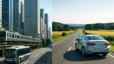 車を持たない選択は合理的か──都市と地方の生活コスト比較