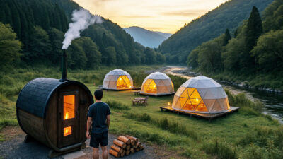 サウナ・グランピング・体験型観光の波は、地域に本当に「持続性」を残すのか？